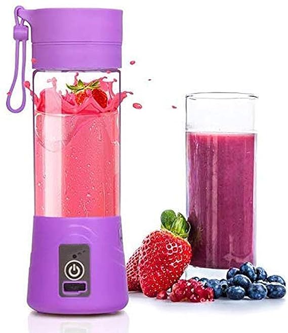 Blades Portable USB Electric Blender Juicer Cup Plastic Fruit Juicer